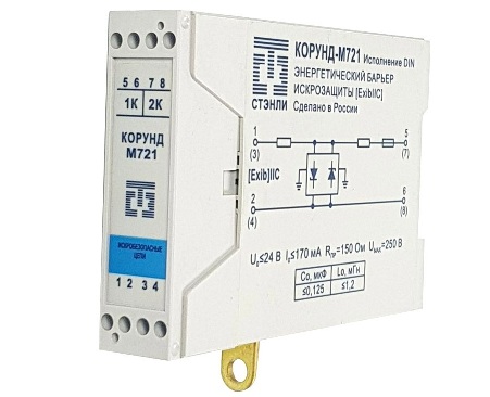 Корунд-М721 ( с гос.пов.), Пассивный барьер искрозащиты на TVS-диодах